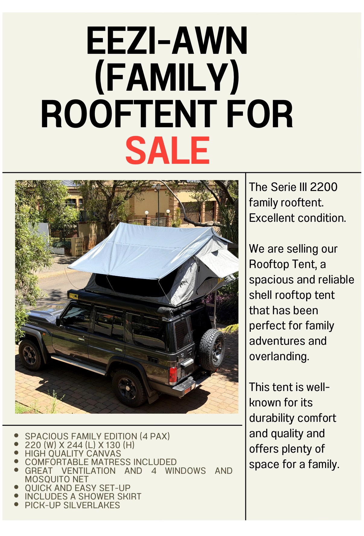 Eezi-Awn Family roof tent