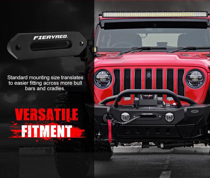 Fieryred 12V 13000LBS(5896KG) Electric Winch Synthetic Rope - Image 9