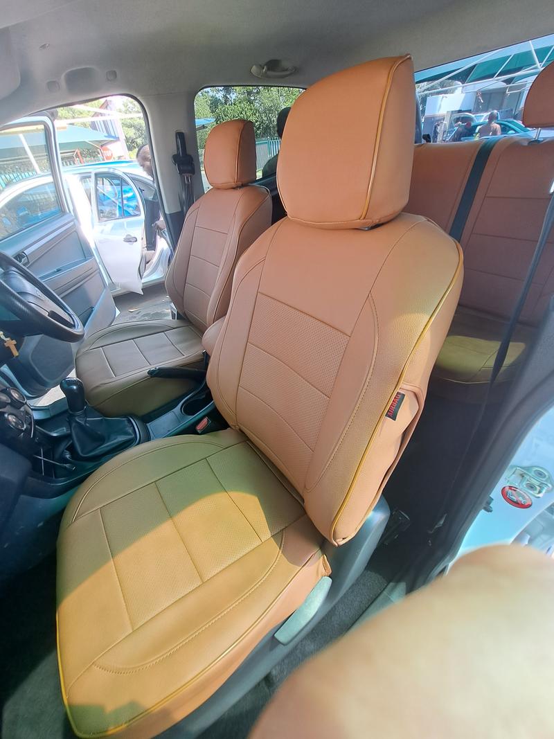 Vehicle-Specific Full-Coverage Leather Seat Covers - Image 1