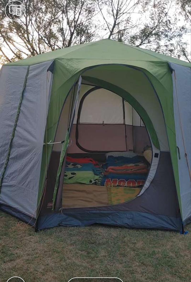 Coleman 8 Sleeper, Small Camp Table and Ground Sheet - Image 2