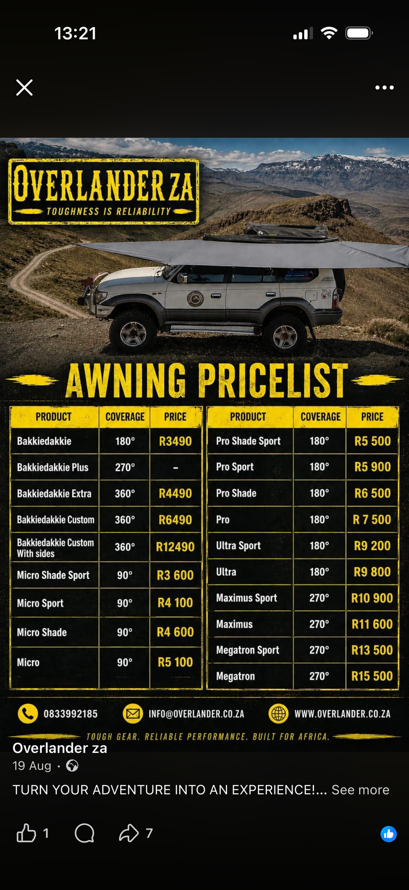 awnings