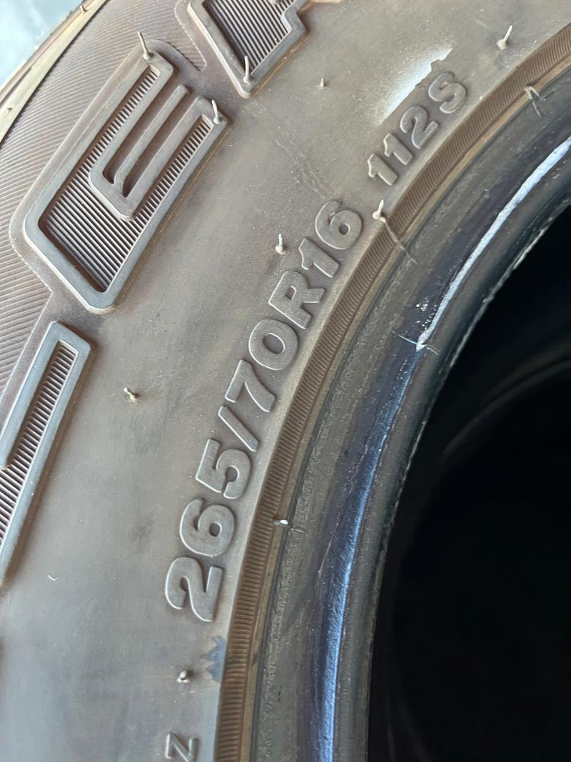 4x Bridgestone Dueler All Terrain Tyres 265/70/16 - Image 2